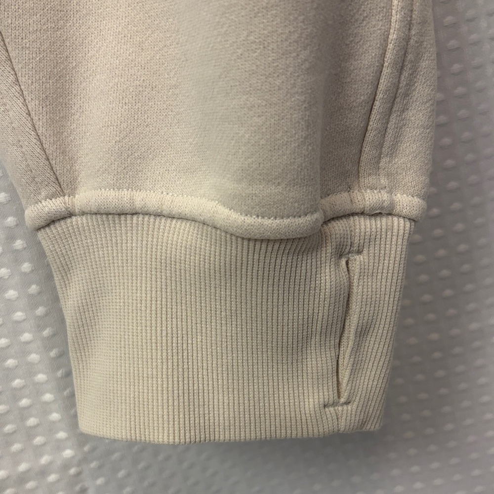 Lululemon Scuba Oversized Half Zip Hoodie ~ XL/XXL ~ Natural Ivory / Bone - Picture 2 of 12